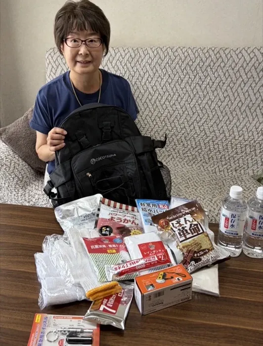 届いたセットの中身を広げたご様子